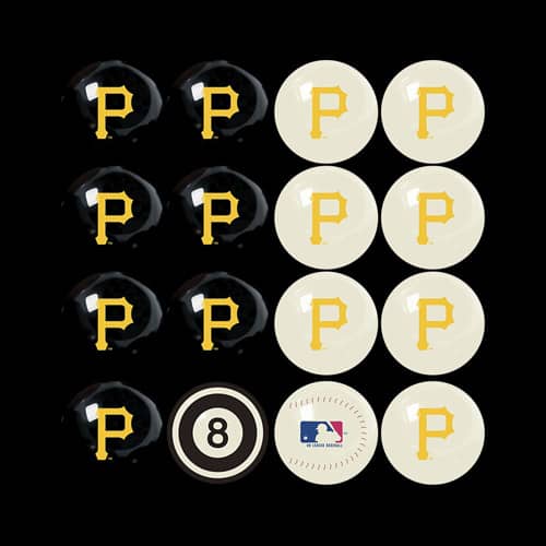 MLB Billiard Ball Set Leon's Billiards Pittsburgh/Wexford